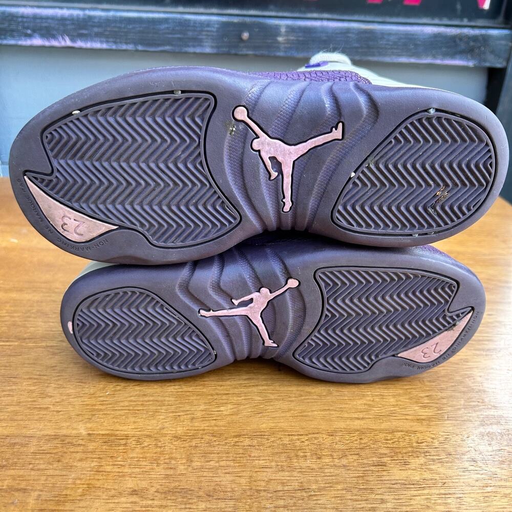 Air Jordan 12 Retro Dark Purple Dust GS Youth Sneakers Size 3Y - Picture 8 of 9